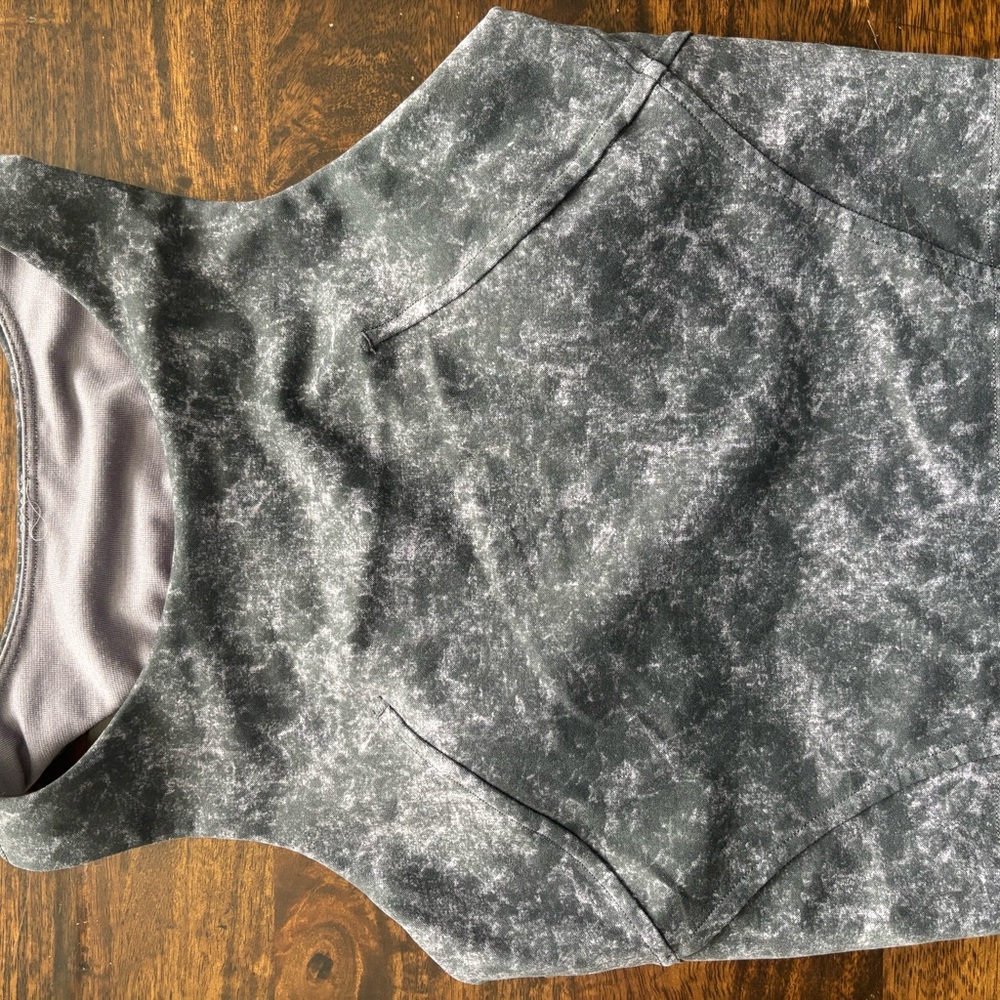 lululemon athletica Gray Marbled Racerback Tank